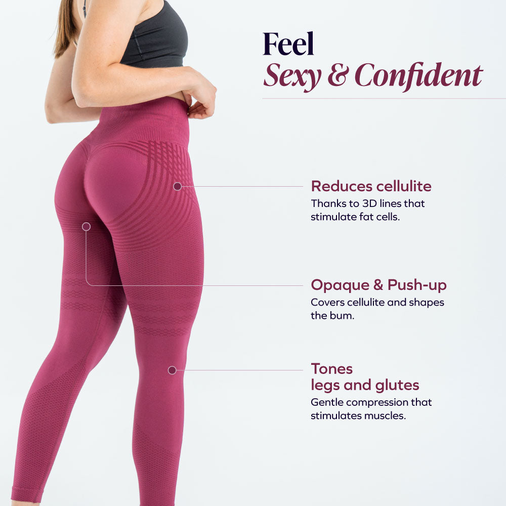 Sculpt 3D Leggings | Wine Red