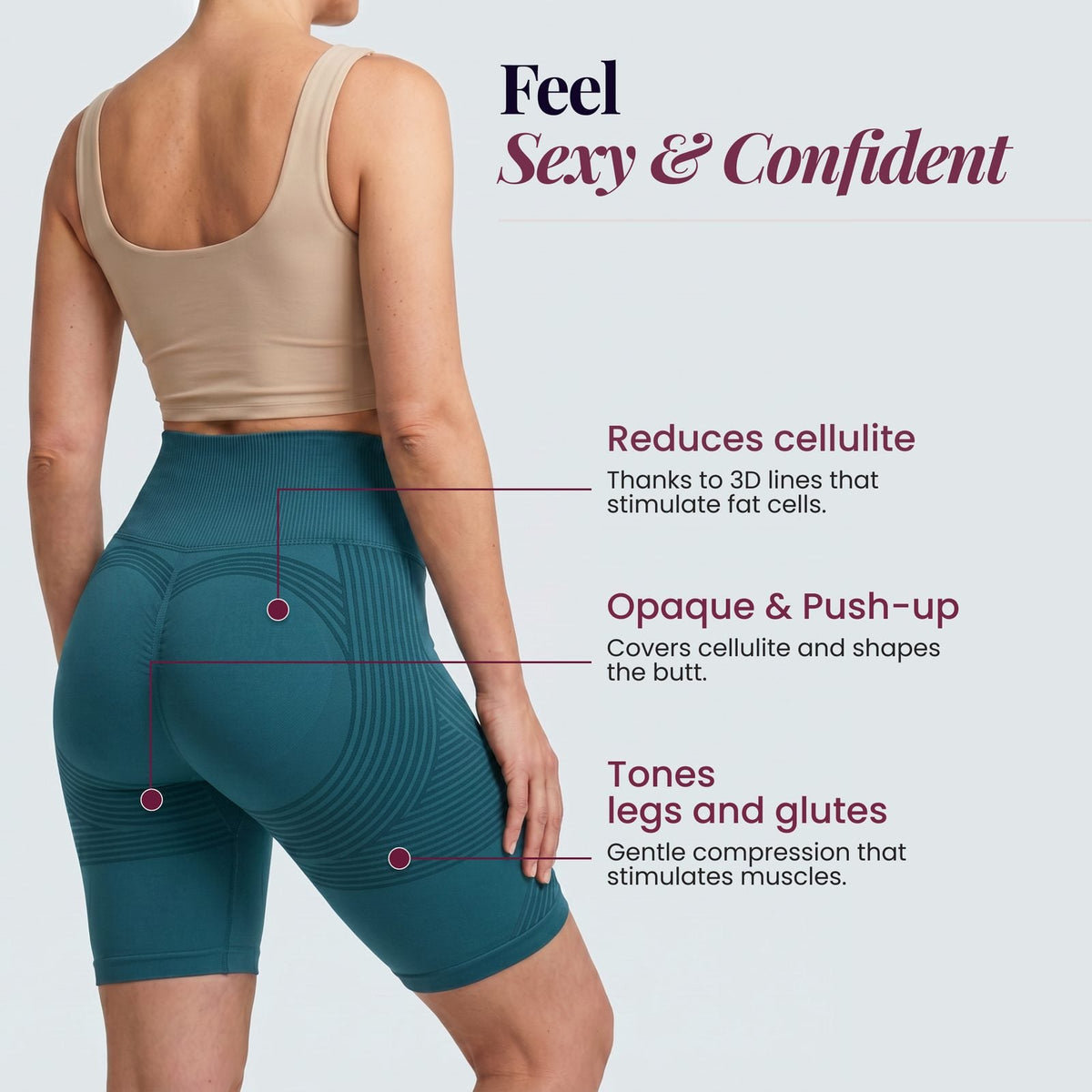 Sculpt 3D Shorts | Teal