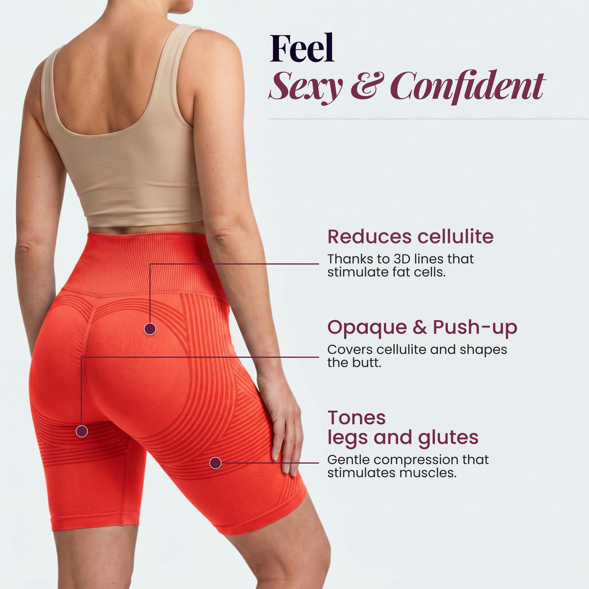 Sculpt 3D Shorts | Orange