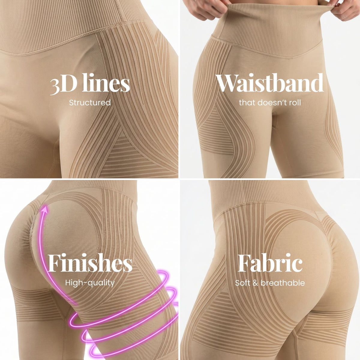 Sculpt 3D Shorts | Beige