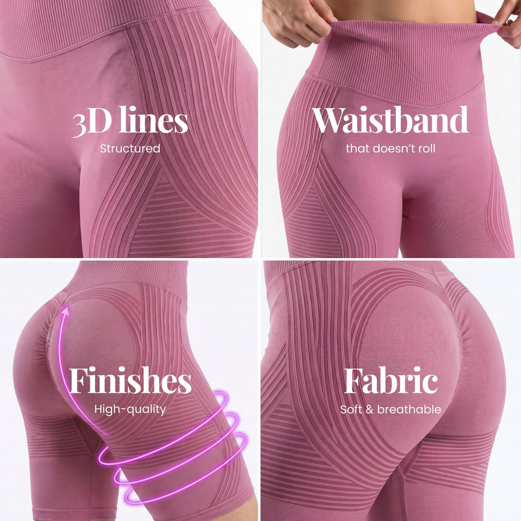 Sculpt 3D Shorts | Dusty Pink