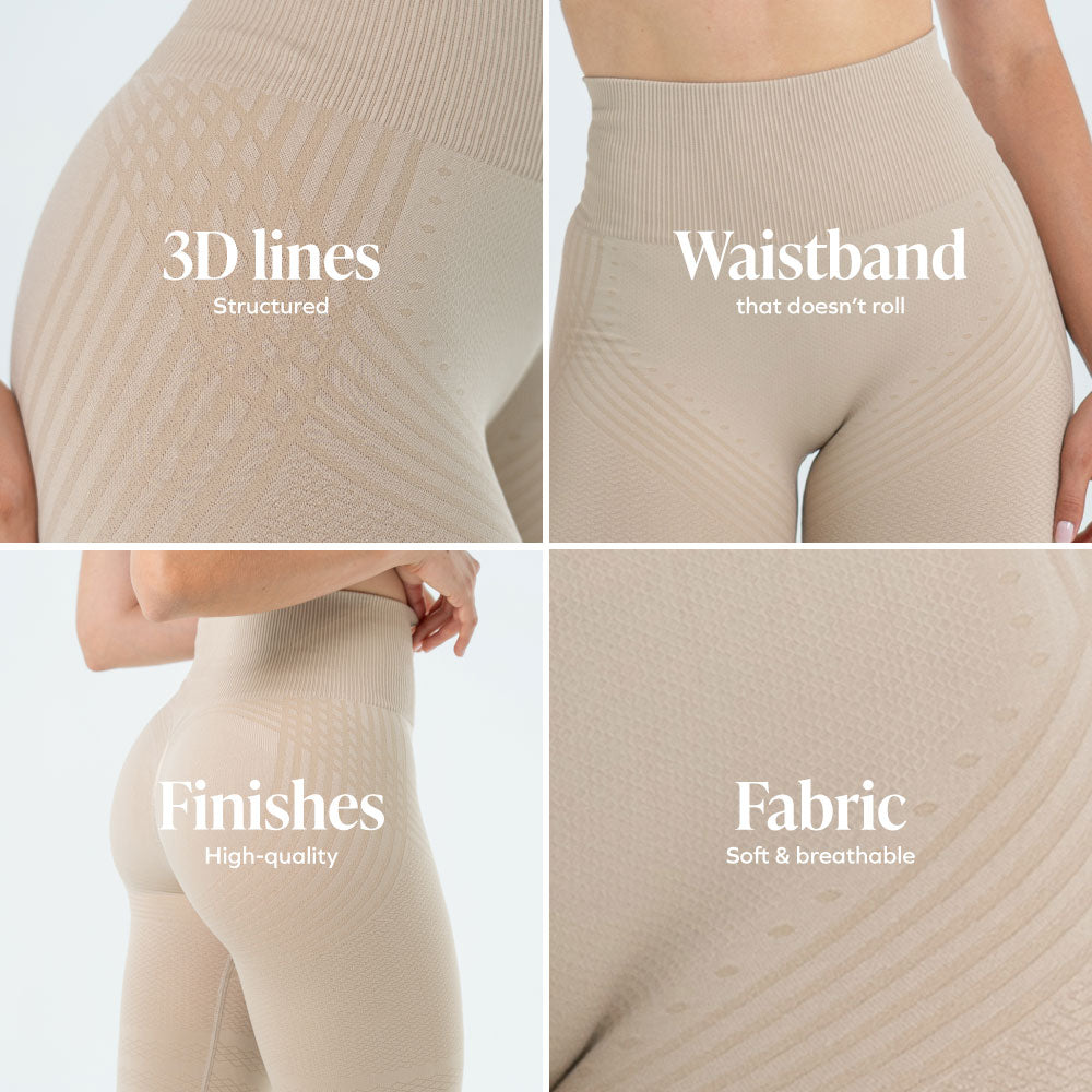 Sculpt 3D Leggings | Beige